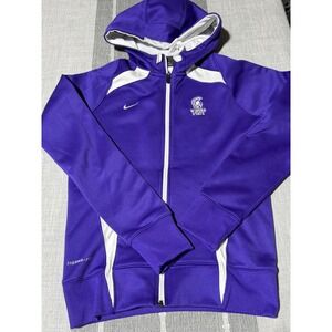 Nike Therma-FIT Winona State University Full Zip Hoodie Purple Womens XS